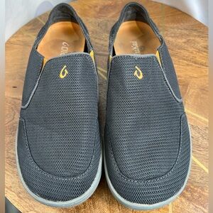 OluKai Nohea Mesh Dark Gray Slip-On Loafers